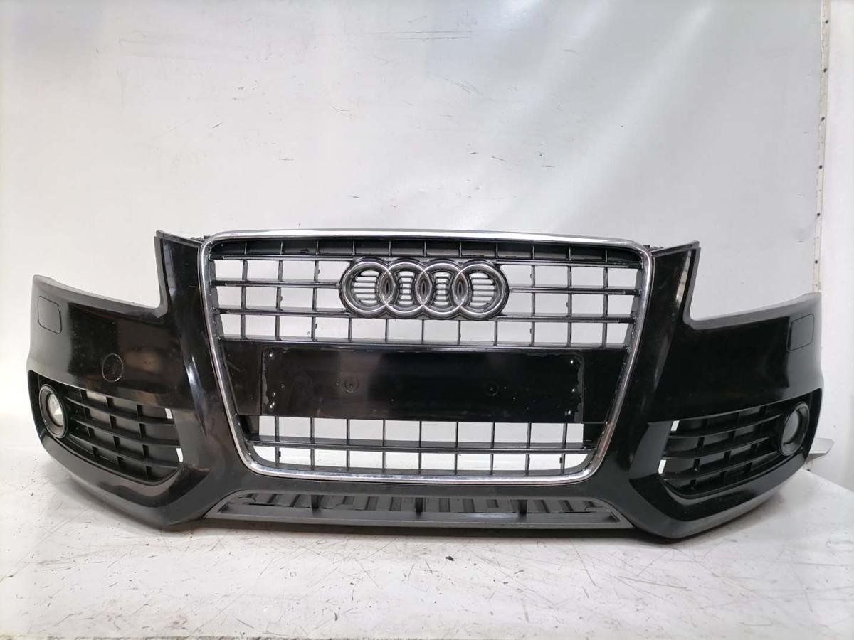 Audi A5 8T original Sto&szlig;stange Stossf&auml;nger vorn S-Line LY9B Brillantschwarz Bj.2009